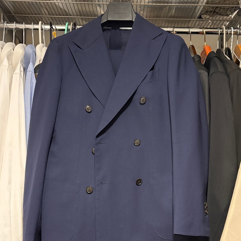 Suitsupply Navy Double-Breasted Suit - Picture 5 of 6